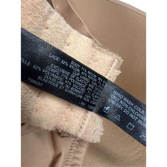 Natori Brown Lace Trim Bra - Picture 8 of 8